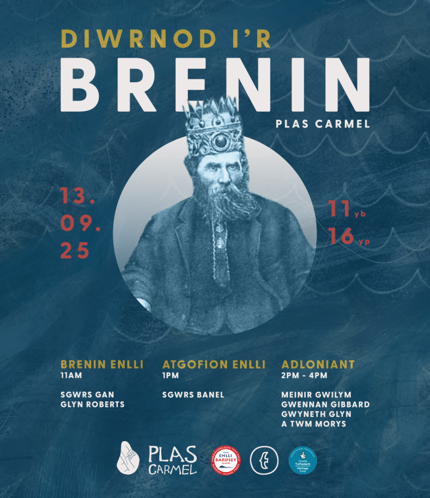 Diwrnod i'r Brenin event poster.